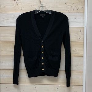 J Crew Black Cardigan